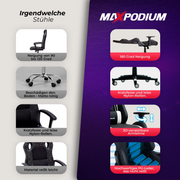 Gaming Stuhl MaxPodium Tactical White