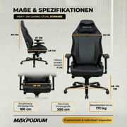 Gaming Stuhl MaxPodium Heavy SMI Black