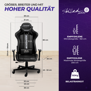 Gaming Stuhl MaxPodium Skilled Black (B-WARE)