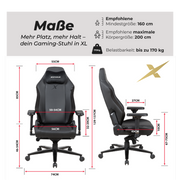 Gaming Stuhl MaxPodium Heavy SMI Black