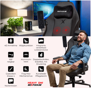 Gaming Stuhl MaxPodium Heavy SMI Black