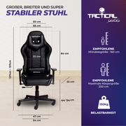 Gaming Stuhl MaxPodium Tactical Black (B-WARE)