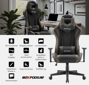 Gaming Stuhl MaxPodium Tactical Grey- Stoff