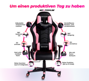 Gaming Stuhl MaxPodium Tactical Black Rosa