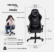 Gaming Stuhl MaxPodium Tactical SMI Black