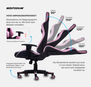 Gaming Stuhl MaxPodium Tactical Black Rosa