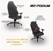 Gaming Stuhl MaxPodium Heavy SMI Black
